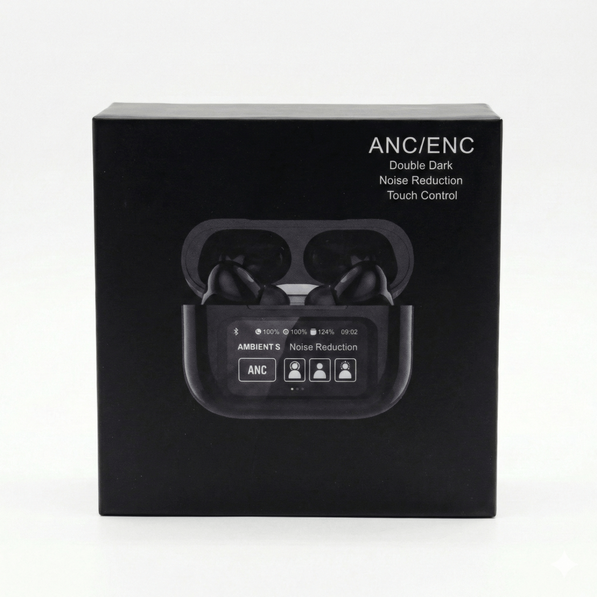 A9 Pro Touch Screen AirPods - ANC Wireless Earbuds with LED Display & Bluetooth 5.4