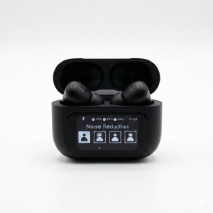 A9 Pro Touch Screen AirPods - ANC Wireless Earbuds with LED Display & Bluetooth 5.4